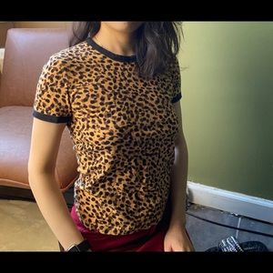 &Other stories Leopard fit shirt size 2